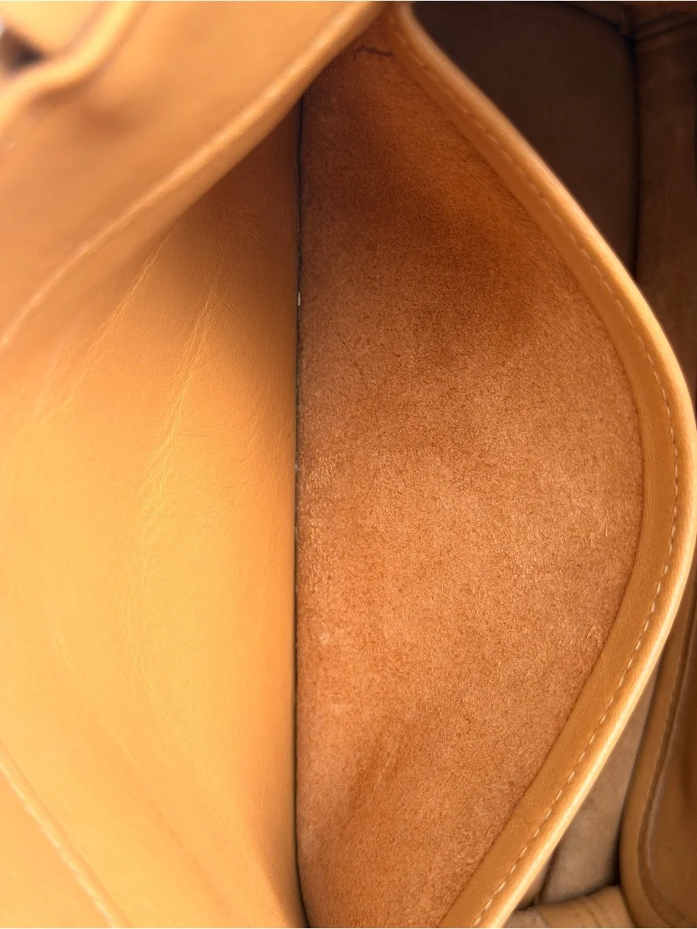 COACH Vintage CAMEL Leather Shoulder Tote/bucket
